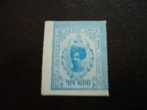 Stamps - India Kishangarh - Scott# 40 - Mint Hinged Part Set of 1 Stamp