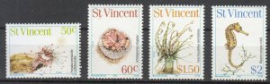 St.Vincent - 1983 Sea Fauna Sc# 666/669 - MNH (8603)