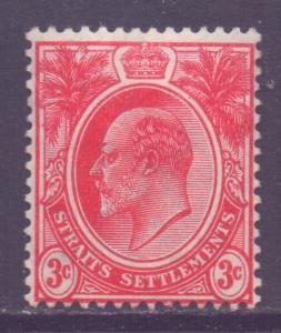 Straits Setts Scott 130 - SG153, 1906 Mult Crown CA 3c mint (see description)