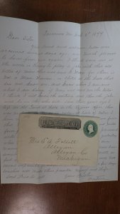 1877 Tuscarora Nevada Wells Fargo Cover 1 Pg Letter Express Office Roads Stages