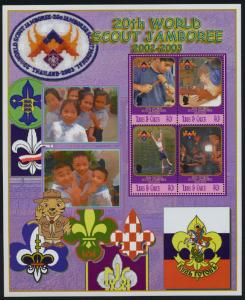 Turks & Caicos Islands 1370-1 MNH Scouts, Horse