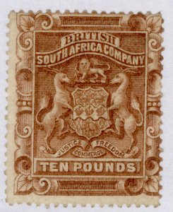 RHODESIA QV SG13, £10 brown, M MINT. Cat £2750.