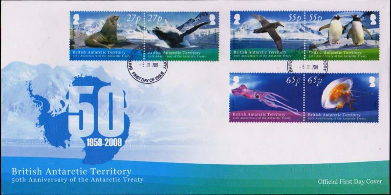 British Antarctic Territory Scott 414-416 Unaddressed.