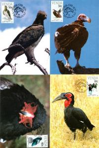 Venda - 1989 Endangered Birds Maxi Card Set SG 191-194