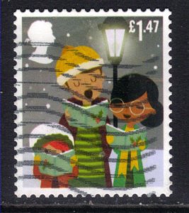 GB 2014 QE2 £1.47 Christmas Carol Singers used SG 3655 ( G928 )