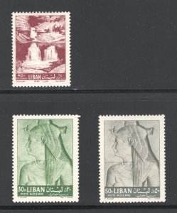 Lebanon #C322, C351-2   VF, C322 Unused; C351-2 Mint NH,  CV $5.85  ...3440130