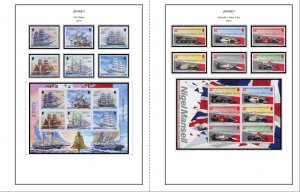 COLOR PRINTED JERSEY 2011-2020 STAMP ALBUM PAGES (135 illustrated pages)