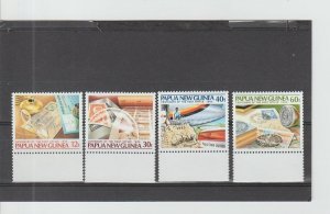 Papua New Guinea  Scott#  627-630  MH/HR  (1985 Post Office Centenary)