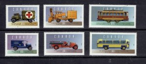 CANADA - 1994 HISTORIC LAND VEHICLES - SERIES 2 - SCOTT  1527a TO 1527f - MNH