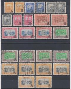 COLOMBIA 1951-54 Sc C208-C216 & C210a (25x) FULL SET SHADES USED €237.00