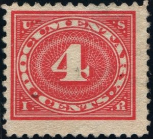 R231 4¢ Documentary Stamp (1917) Used