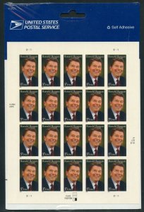 UNITED STATES SCOTT #3897 RONALD REAGAN SHEET OF 20 STAMPS MINT NH