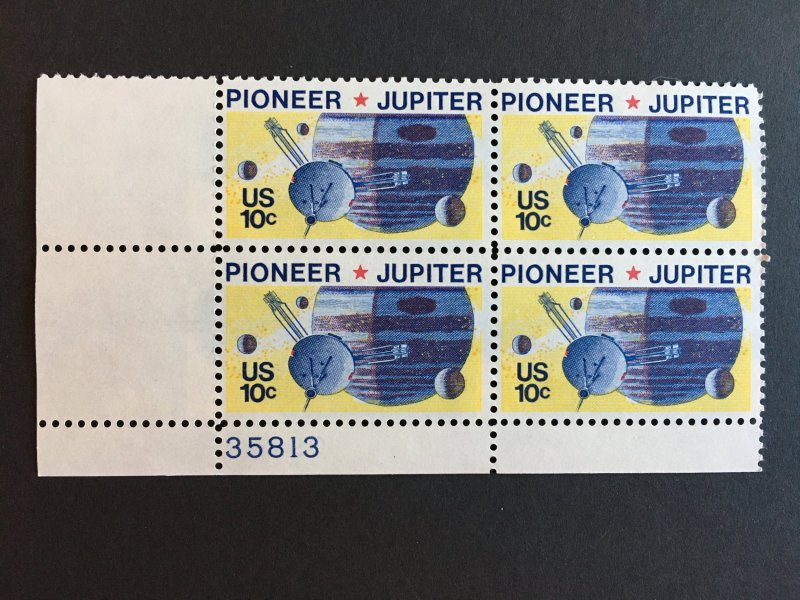 Scott # 1556 Pioneer 10 - Jupiter, MNH Plate Block of 4