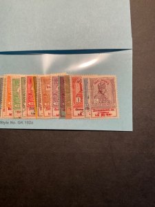 Stamps Hungary Scott #B18-34 hinged