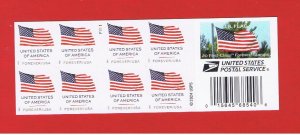 #6020  MNH  OG  booklet of 20  Flag  Free S/H