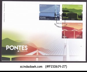 PORTUGAL - 2018 EUROPA / FAMOUS BRIDGES - 3V FDC