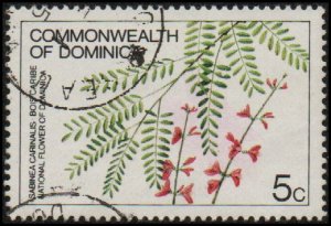 Dominica 719 - Used - 5c Carib Wood Tree Blooms (1981) (cv $0.60)