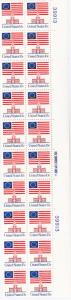 U.S. 13 cent Flag Plate Block of 20  VF/NH