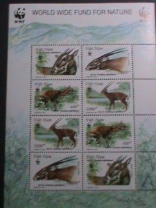 VIETNAM-2000- SC#2969a-WWF-WORLD WILD FUND FOR NATURE-ANIMALS MNH SHEET- VF