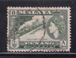 Malaya Penang 1957 Sc 49 8c Used