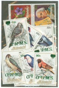 Aitutaki #O17-O33 Mint (NH) Single (Complete Set)