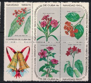 CUBA Scott # 1468a,1473a,1478a   1969  Christmas, MNH Scv $18.25