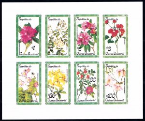 [66905] Equatorial Guinea Local Issue  Flora flowers blumen Imperf. Sheet MNH