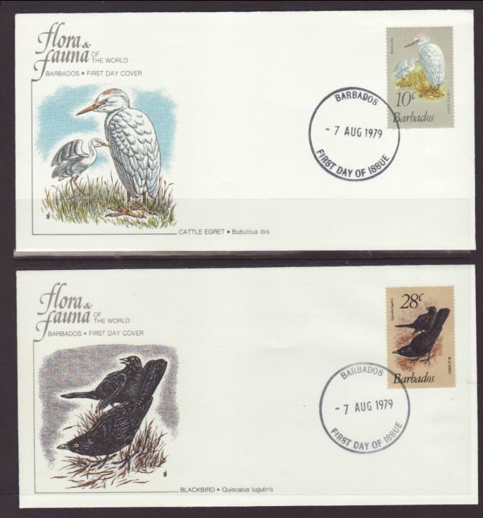 Barbados 495-511 Birds S/17 Fleetwood U/A FDC