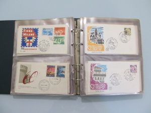 4 FDC and Commemorative Italy LR113P9 Envelopes-