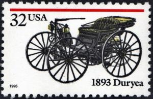 SC#3019 32¢ Antique Automobiles: 1893 Duryea Single (1995) MNH