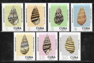 Cuba 1843-1849 Sea Shells set MNH