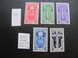 ITALY 1933 MNH  SC 310-314 SET  XF $105 (190)