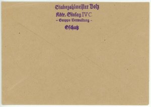 Stalag IV-G POW Prisoner of War Camp Feldpost Cover Germany WWII 1942 Oschatz