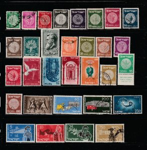 Israel Collection B, 101 Stramps - 3 Scans - All the stamps are in the scans.