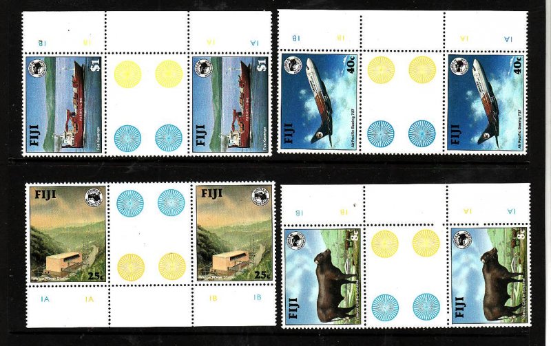 Fiji-Sc#514-7-unused NH set-Ausipex '84-1984-