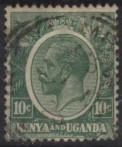 Kenya (KUT) 21 (used) 10c George V, green (1922)