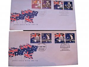 AUSTRALIA FDCs -  1988 -  JOINT ISSUE WITH THE U.K. (2)       (aus30)