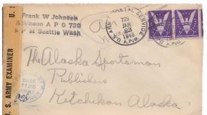 United States A.P.O.'s 3c Win the War (2) 1945 U.S. Army Postal Service, A.P....