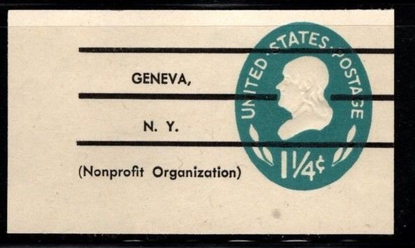 #U541 Franklin Precancelled Cut Square Type 3a7 - Mint