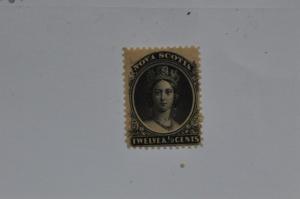 Canada Nova Scotia error. MNH. Upper left scroll missing.