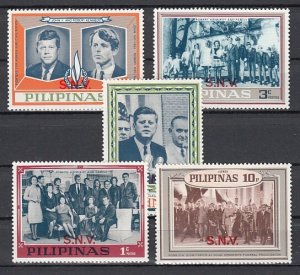 Philippines, 1968 Cinderella issue. Pres. Kennedy issue with S.N.V o/print. ^