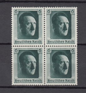 J43899 JLStamps 1937 germany mnh blk/4 #b102a hitler