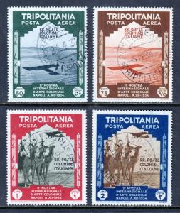 TRIPOLITANIA — SCOTT C44//C48— 1934 COLONIAL ART AIRMAILS  — USED — SCV $96.00