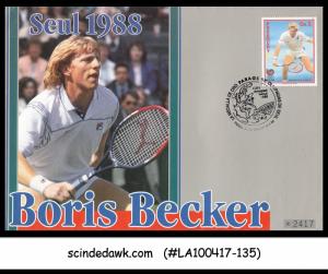 PARAGUAY - 1988 BORIS BECKER / SEOL 1988 / TENNIS - FDC