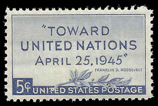 # 928 MINT NEVER HINGED UNITED NATION CONFERENCE VF+