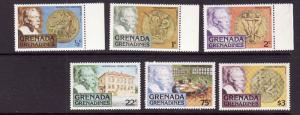 Grenada Grenadines-Sc#256-61-unused NH set-Nobel-Medals-1978-