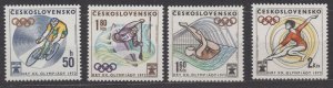 Czechoslovakia Scott 1813-1816 1972 MNH