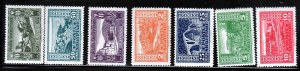 ALBANIA Sc 147-53 NH ISSUE OF 1923 - LOCAL PLACES 
