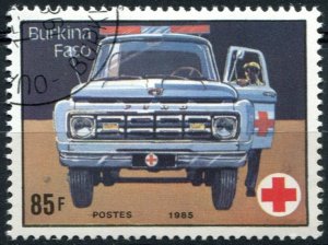 Burkina Faso Sc#751 Used, 85fr multi, Red Cross 75th Anniversary (1985)