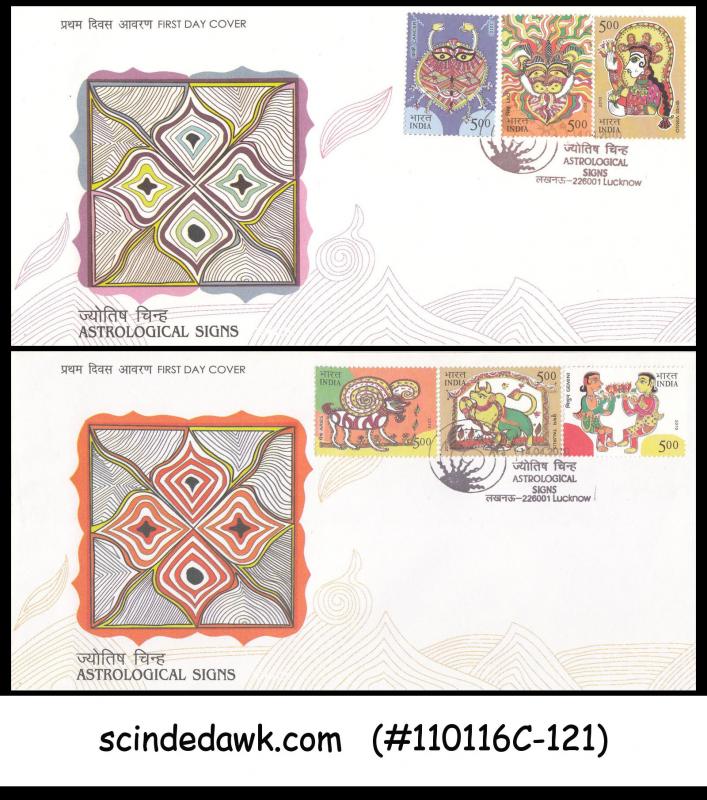 INDIA - 2010 ASTROLOGICAL SIGNS - FDC 4nos